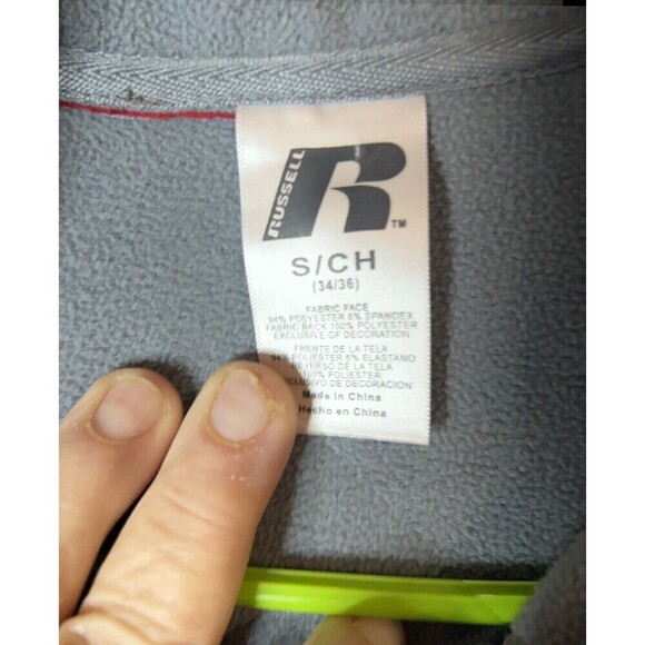 Alabama Crimson Tide Russell Jacket S Men Red Full Zip 100% Poly YGI V4-240 - Picture 4 of 4